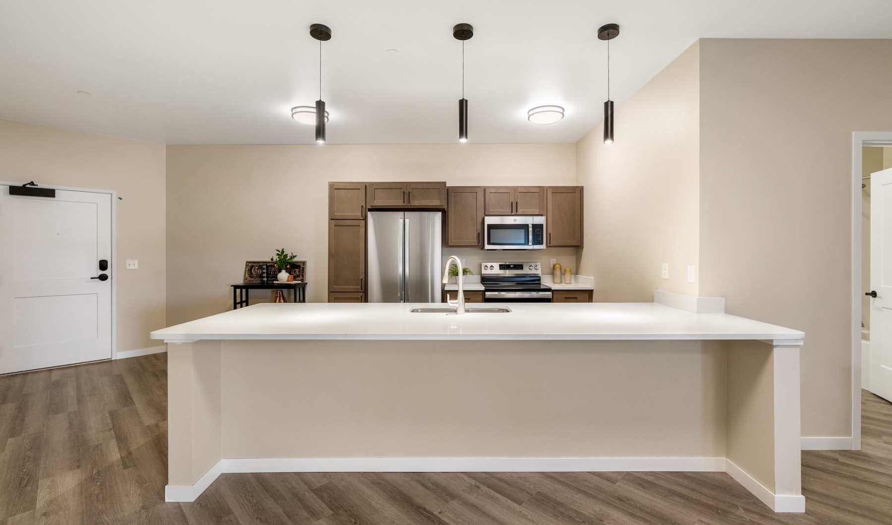 kitchen in a bright room